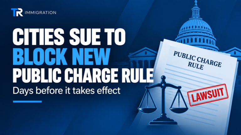 Cities sue to block new public charge rule days before it takes effect