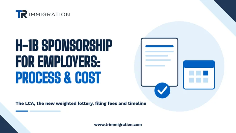 H-1B sponsorship process for employers: LCA, weighted lottery, filing fees and timeline