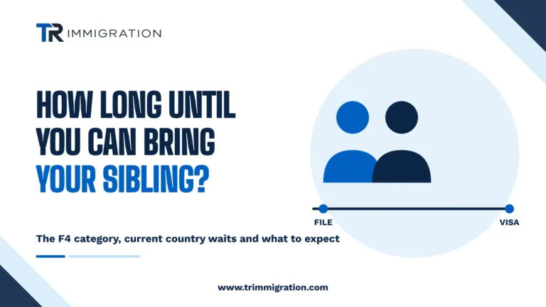 How long until you can bring your sibling to the US: F4 category wait times