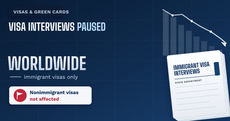 Immigrant visa interviews are paused worldwide. Here is what is known. - TR Immigration News & Analysis thumbnail graphic