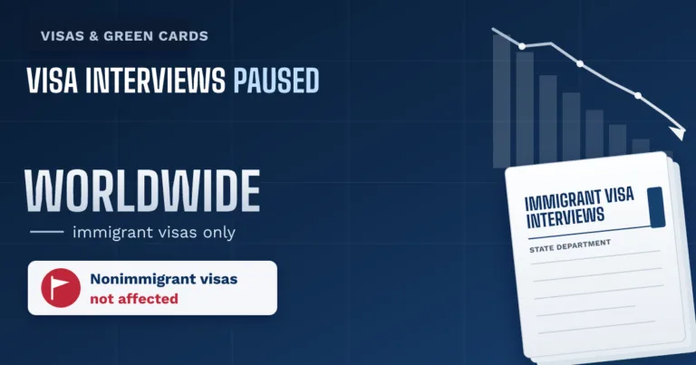 Immigrant visa interviews are paused worldwide. Here is what is known. - TR Immigration News & Analysis thumbnail graphic