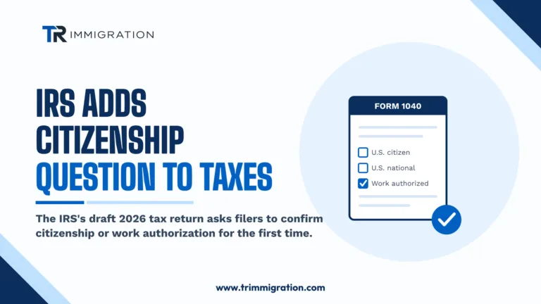 IRS draft 2026 tax return citizenship and work authorization checkbox illustration