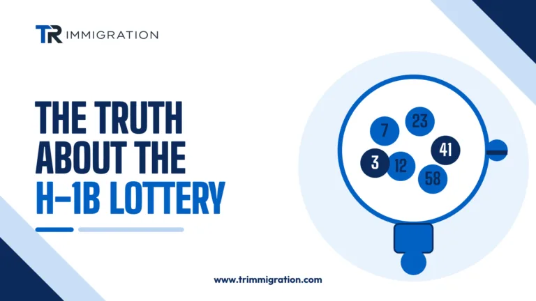 Lottery drum with numbered balls illustrating myths and facts about the H-1B lottery